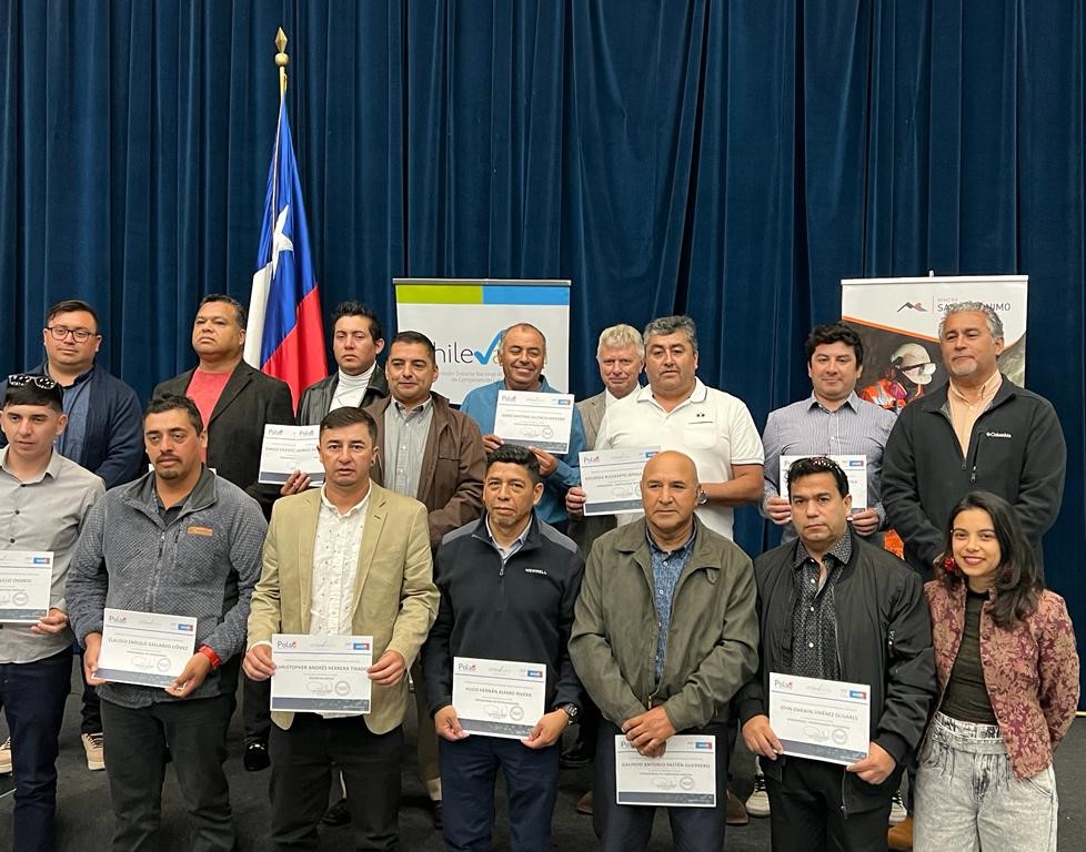 Minera San Gerónimo cerró 2023 como la empresa con más trabajadores certificados en la Región de Coquimbo