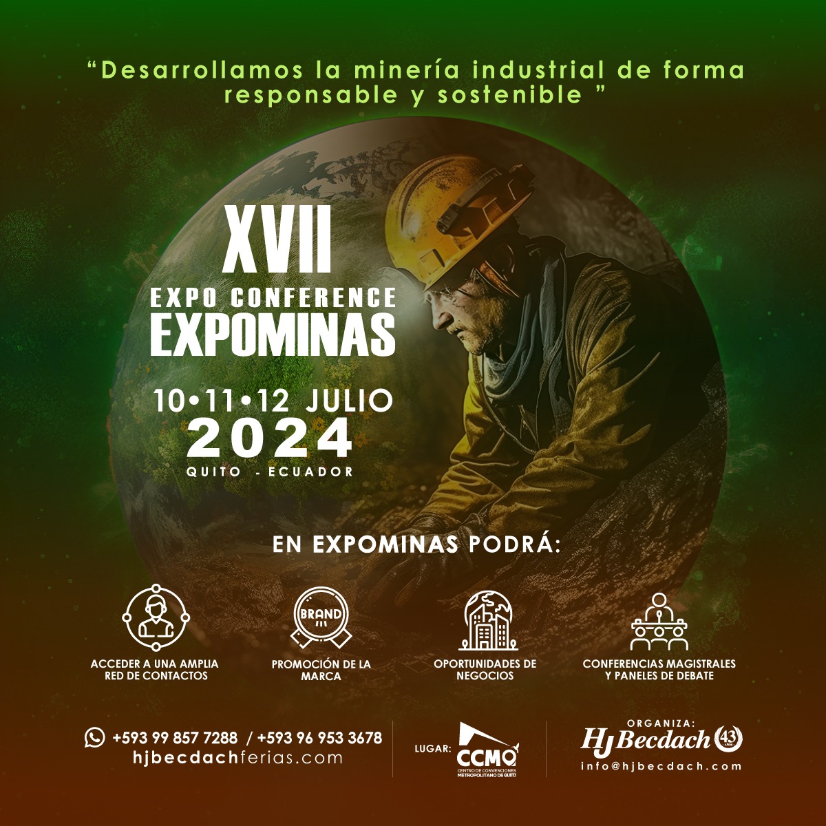 Expominas 2024 reunirá lo mejor de la industria en Quito